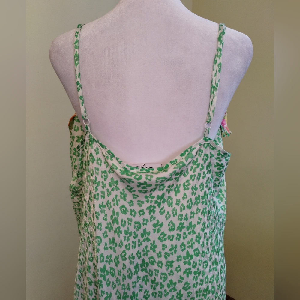 NWT Rixo x Target Leopard and Floral Print Spaghetti Strap Maxi Dress Size 1X - Picture 5 of 16